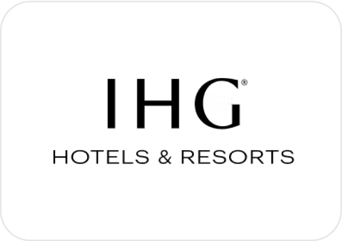 IHG Hotels & Resorts logo on a white background.